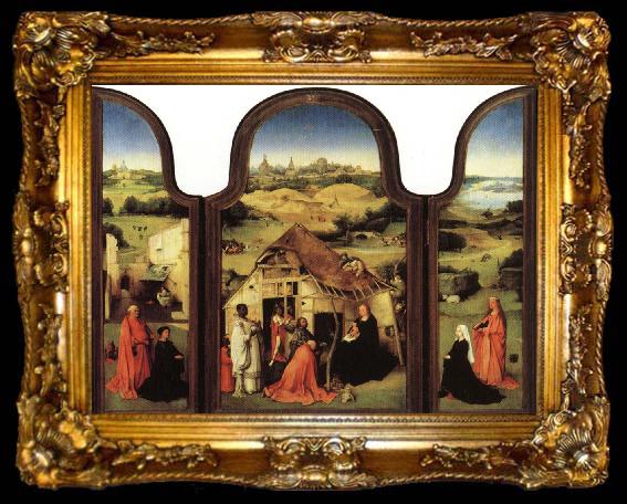 framed  BOSCH, Hieronymus Triptych of the Epiphany, ta009-2